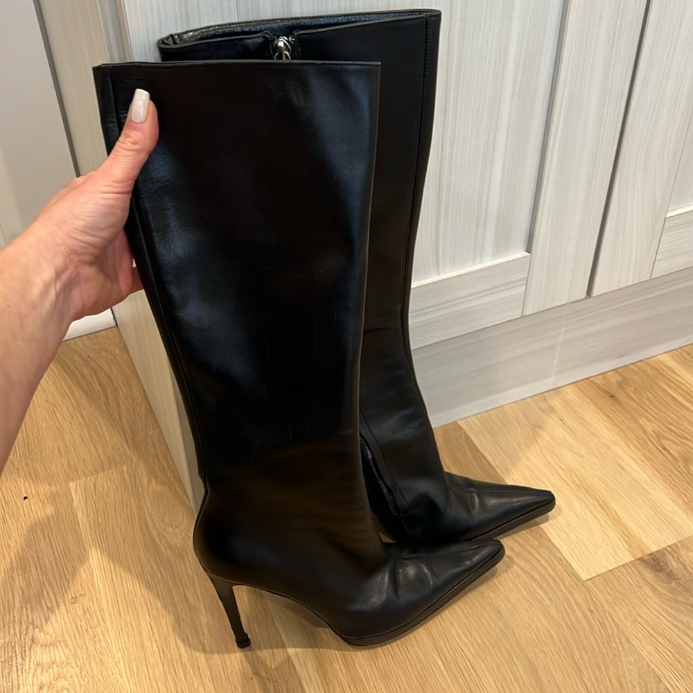 Versace boots.